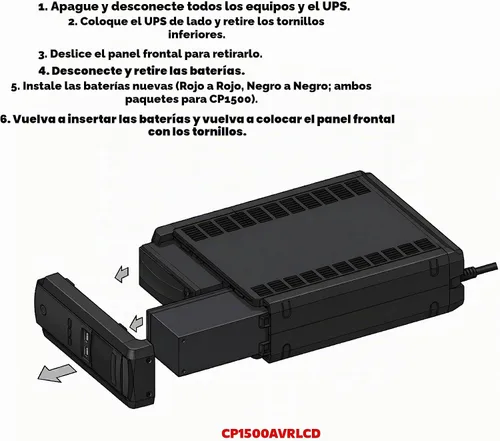 Vista 4 de SafeAMP Batería UPS de 12V 9.5Ah para CyberPower RB1290X2, paquete de 2
