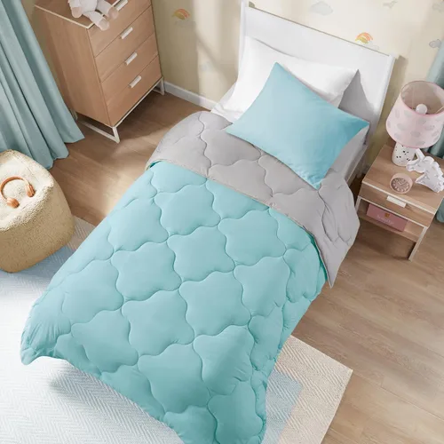 Vista 2 de Comfort Spaces Vixie Juego de Edredón Reversible - Cubierta Acolchada Geométrica Casual de Moda, Ropa de Cama Acogedora Alternativa de Plumón