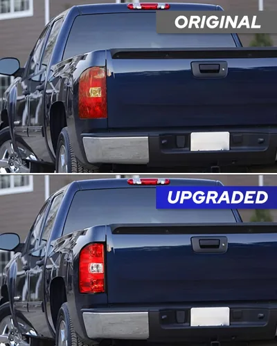 Vista 2 de AUTOONE - Para Chevy Silverado 2007-2013 Conjunto de Luz Trasera de Fábrica OEM Luces Traseras Compatibles con Chevy Silverado 1500/2500HD 3500HD