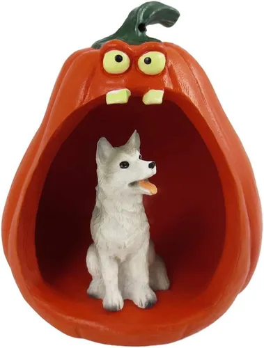 Vista 31 de Conversation Concepts Figura de Corgi galés de Halloween y calabaza Welsh Corgi Pembroke