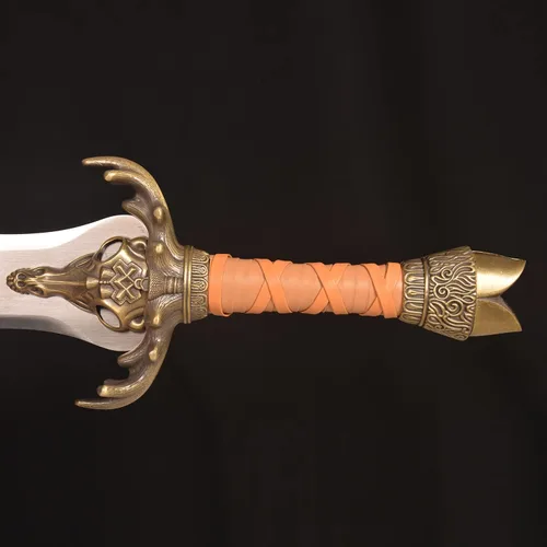 Vista 3 de Conan The Barbarian Wword - Espada guerrera del rey espada occidental 39 pulgadas, con placa para colgar