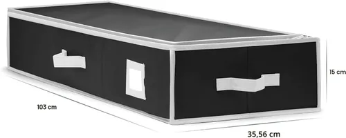 Vista 4 de Organizador de papel de regalo de alta calidad, soporte para papel de regalo con bolsillos adicionales para decoraciones navideñas, asas reforzadas