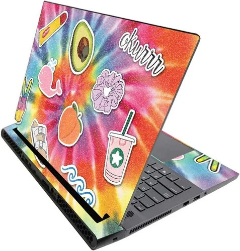 Vista 601 de MightySkins - Skin brillante con purpurina para Alienware M17 R3 (2020) y M17 R4 (2021) - Diversión de los años 90 Acabado duradero con purpurina