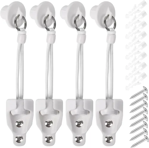 Vista 8 de Kit de bungee + tapas finales, soportes de montaje universales de repuesto para persianas enrollables exteriores e interiores (beige, 1 unidad)