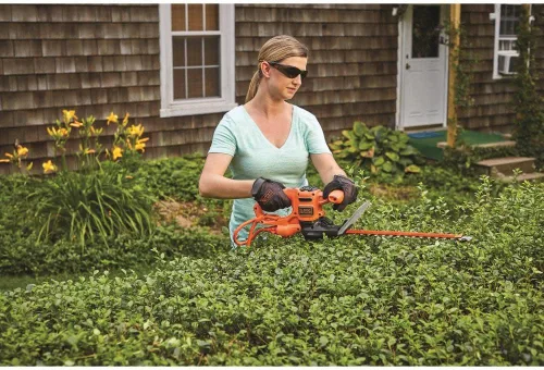 Vista 5 de BLACK+DECKER Cortasetos, hoja de doble acción, 16 pulgadas (BEHTS125)