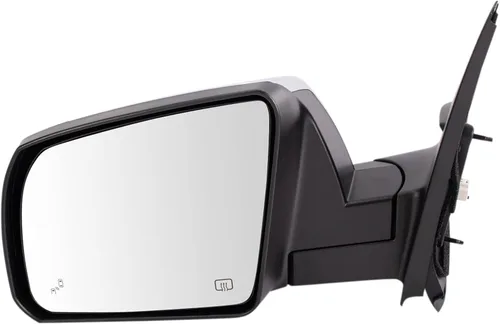 Vista 162 de TRQ Espejo plegable con calefacción eléctrica del lado del conductor con indicador de punto ciego pintura a juego negro liso compatible con Kia