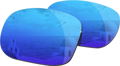 Vista 5 de Lentes de repuesto polarizadas para gafas de sol Oakley Holbrook, múltiples opciones (mar Egeo)