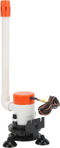 Vista 9 de Baitwell Bomba de 12 V 350 GPH 12 V Livewell Bomba aireadora de cebo sumergible portátil inferior para barco marino, bomba de pozo de vida, bomba