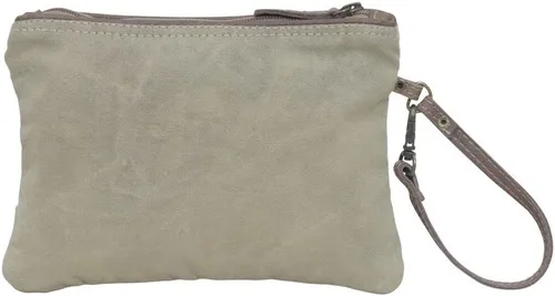 Vista 3 de Myra Bag Western Upcycled - Bolsa de mano para mujer, de lona, de piel, para muñeca, talla única