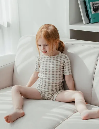 Vista 45 de AVAUMA Conjunto de pijama de algodón para bebés y niñas de 6 meses a 7 años