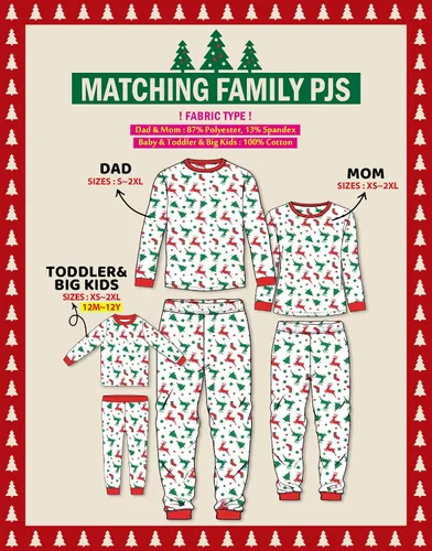 Vista 42 de VAENAIT BABY Infant Toddler Kids Adult Couple Family Matching Women Men Christmas Pjs Xmas Holiday Buffalo Plaid Pajama Set