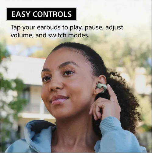 Vista 5 de Sony LinkBuds Clip Open-Ear Auriculares verdaderamente inalámbricos con estuche (negro)