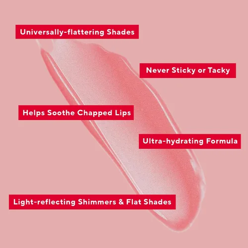 Vista 2 de Mirabella - Brillo de labios Luxe Advanced Formula, brillo labial hidratante no pegajoso con lanolina vegana, aceite de jojoba y vitamina E