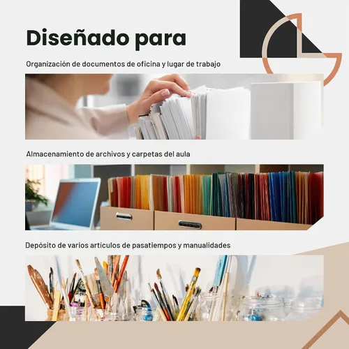 Vista 3 de Hippo Creation - Tabla con compartimentos negra, arcoiris de 10 compartimentos, 3 colgadores incluidos, organizador de pared colgante para carpetas