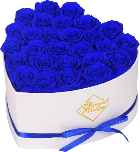 Vista 18 de GLAMOUR BOUTIQUE Rosas preservadas en una caja, regalos para ella, esposa y mamá, decoración de flores de rosas para regalo de cumpleaños, ramo