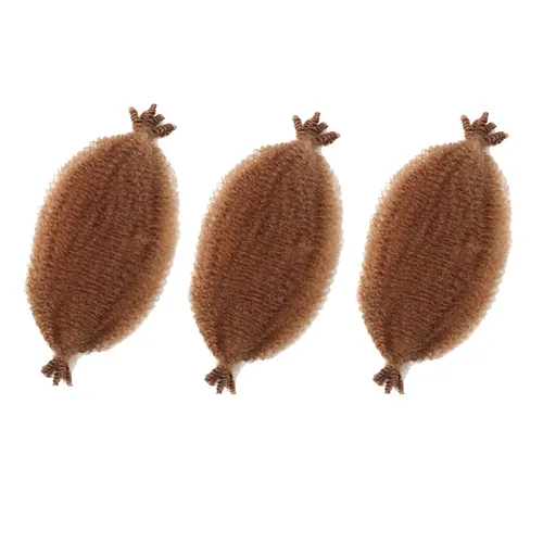 Vista 14 de Cabello para trenzar de 10 pulgadas para locs suaves sintéticos, trenzas de ganchillo Passion Spring Cuban Twist Hair Butterfly Loc Marley Twist
