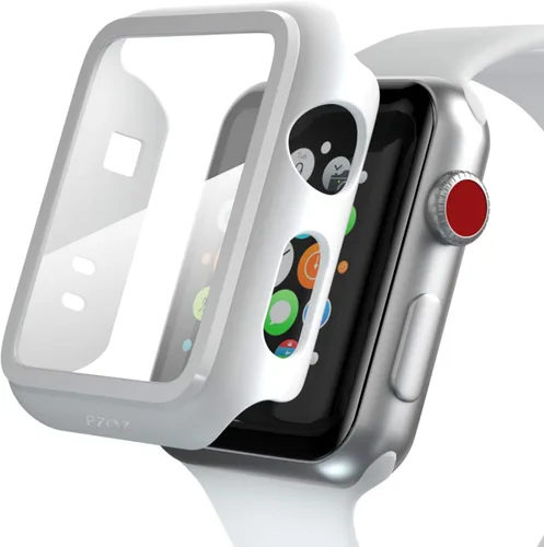 Vista 10 de pzoz Funda compatible con Apple Watch Series 2 / Series 3 con protector de pantalla de 1.654 pulgadas, accesorios delgado, cobertura completa