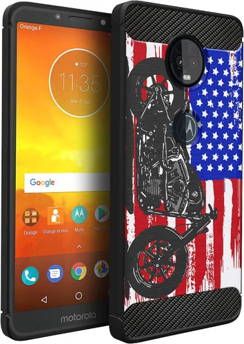 Vista 9 de CasesOnDeck - Funda compatible con Motorola Moto Z4 / Moto Z4 Play, funda de diseño de Moto Z4 Play, delgada, flexible, elegante, protección contra