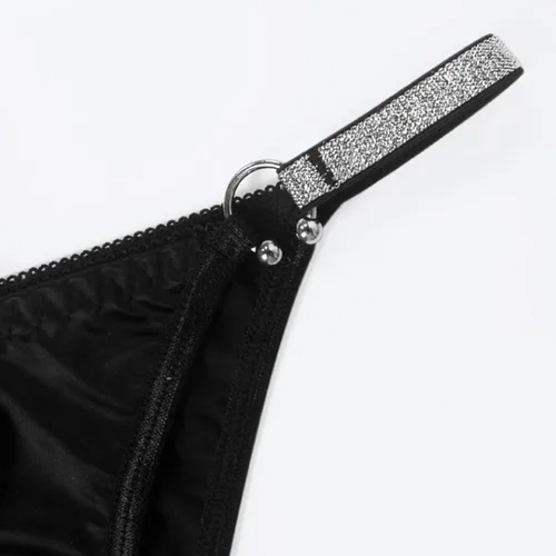 Vista 5 de Banamic Bragas de encaje para mujer, ropa interior sexy, tangas sin costuras