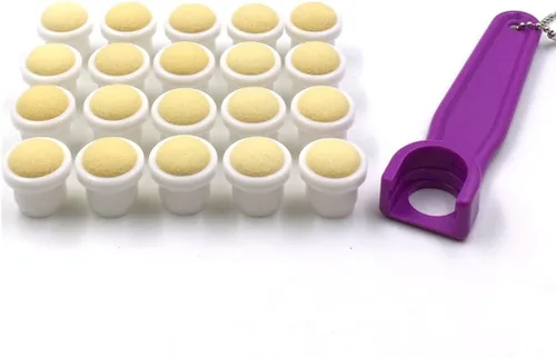 Vista 5 de Tapp Collections Bingo Dauber Puntas llanas 20-pk y EZ Lift Dauber Tip herramienta de eliminación