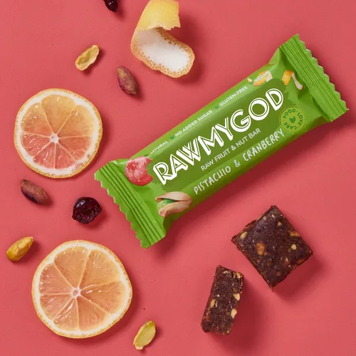 Vista 7 de RAWMYGOD Barras de Frutas y Nueces, Sin Gluten, Veganas, Sin Azúcar Añadida