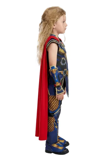 Vista 4 de Disfraz Premium de Thor Love and Thunder para Niño de Marvel Multicolor