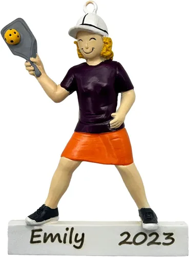 Vista 7 de Regalo de pickleball – Regalo de jugador de pickleball para hombres – Papá Abuelo Entrenador – Adorno de árbol de Navidad