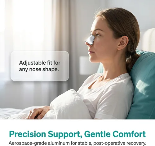 Vista 3 de YARNOW 5pcs Nose Brace Protector: Adhesive Aluminum External Nasal Splints