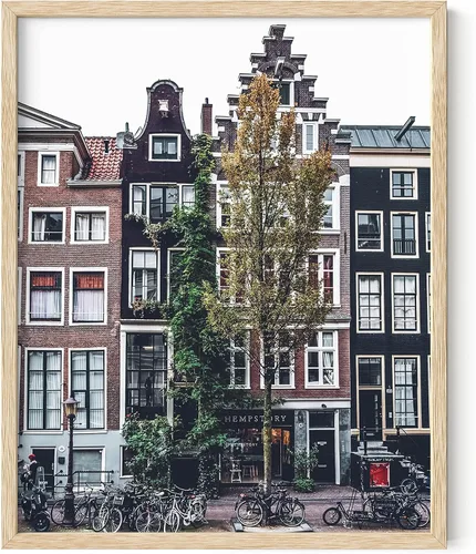 Vista 30 de HAUS AND HUES Pósteres de ciudad vintage con estampado de Ámsterdam, impresión retro vintage, carteles de viaje, arte de viajes, arte de los Países