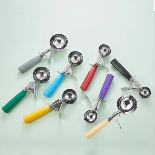 Vista 6 de Saebye Cuchara de porción - #6 (150 g) - Cucharón, Cuchara de alimentos, Cuchara para cupcakes, Cucharas para muffins - Control de porciones - Acero