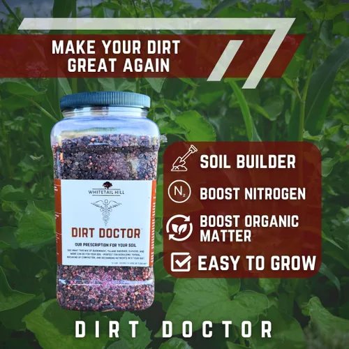 Vista 4 de Dirt Doctor Mezcla de semillas para parcela de alimentos para ciervos, perfecta para reconstruir la capa superior del suelo, romper la compactación