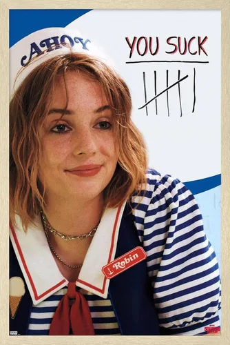 Vista 7 de Trends International Netflix Stranger Things 3 - Póster de pared, 14.725 x 22.375 pulgadas, versión enmarcada en madera de granero