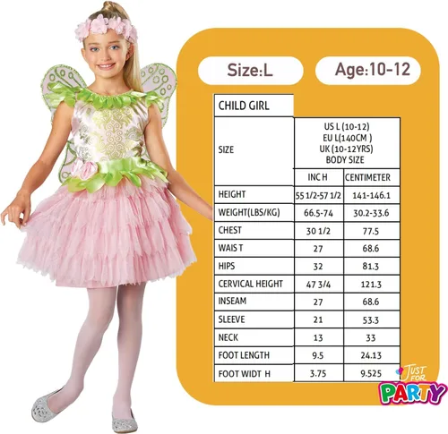 Vista 4 de Disfraz de hada verde para niñas, vestido de princesa de cuento de hadas para Halloween, cosplay con alas
