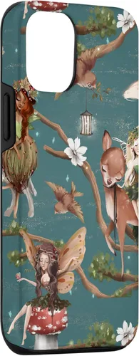Vista 3 de iPhone 12/12 Pro Woodland Criatures - Carcasa para jardín de hadas