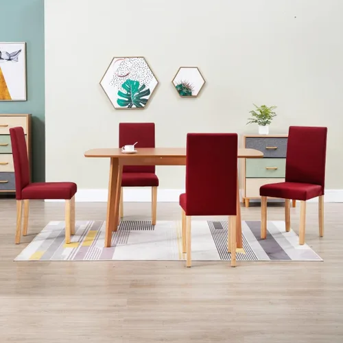 Vista 20 de 2-Pack Black Fabric Dining Chairs with Rubber Wood Frame, Modern Farmhouse Accent Chairs for Kitchen Dining Room, Comfortable Upholstered Seats