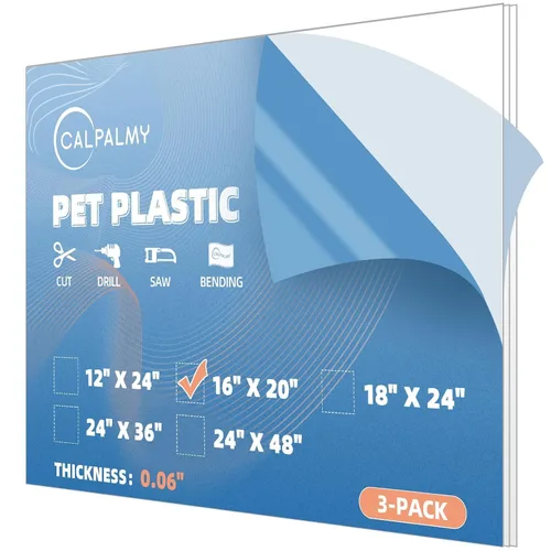 Vista 11 de Paquete de 10 paneles de plástico PET de 5 x 7 pulgadas / plexiglás de 0.04 pulgadas, alternativa de vidrio irrompible, ligera y asequible. Uso