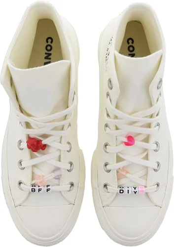 Vista 5 de Converse - Chuck Taylor All Star Tenis de mujer altos de plataforma con diseño de leopardo