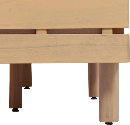 Vista 10 de Christopher Knight Home Levi - Sofá de 3 plazas de madera de acacia para exteriores con cojines, moderno sofá de patio de madera maciza de mediados