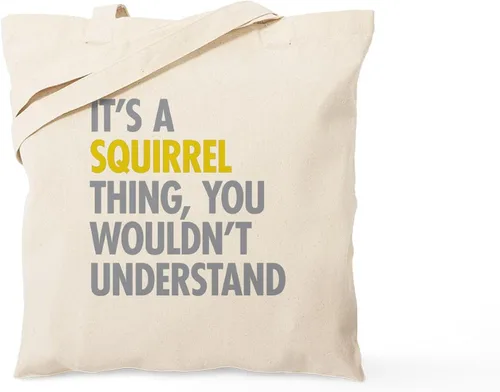 Vista 16 de CafePress Bolsa de compras de lona beige natural reutilizable para rehabilitación de ardillas