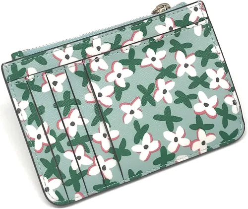 Vista 3 de Kate Spade New York Laurel Way Bitsy Tarjetero (Aphrodite Green Floral Multi), Verde, Cartera con tarjetero