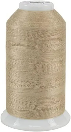 Vista 4 de Superior Threads So Fine! #50 / 3 hilo matelaseado de poliéster, bobinas de 3280 yd Génova Gris