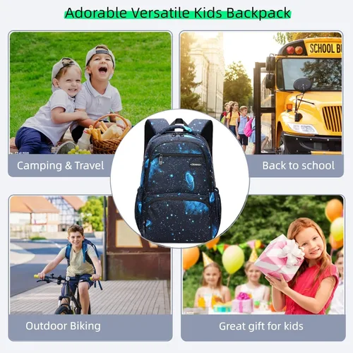 Vista 7 de MITOWERMI Mochila para Niños y Niñas de Escuela Primaria, Mochila Escolar para Niños, Mochilas de Libros para Niños, Mochila Primaria de Jardín