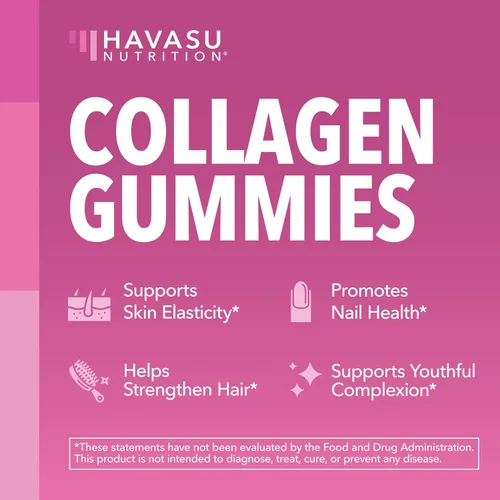Vista 3 de Gomitas de colágeno con biotina para cabello, piel y uñas, limón, 30