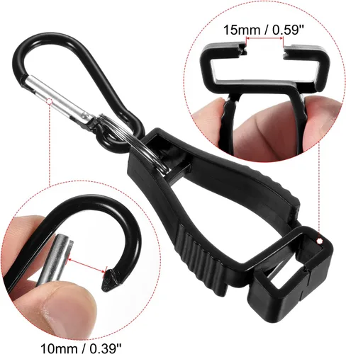Vista 3 de PATIKIL Guantero, clips de agarre para guantes y ganchos para gafas y cascos