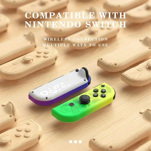 Vista 4 de Benicabaly Joycons for Switch, Joycons Controller Replacement Compatible with SwitchLiteOLED, LR Wireless Joy Con Controller Support Dual