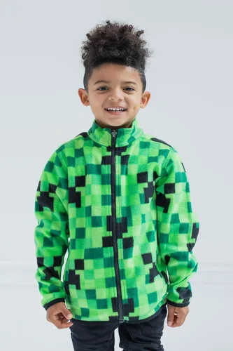 Vista 2 de Minecraft Chaqueta de forro polar con cremallera para niños pequeños y grandes