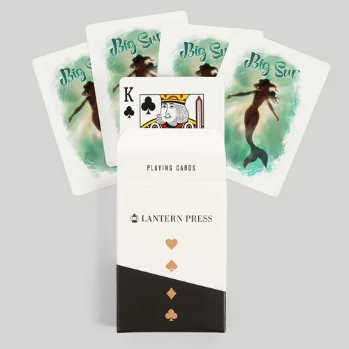 Vista 6 de Lantern Press Big Sur, California, Mermaid Underwater, 52 Playing Cards for Adults, Poker Size Card Deck