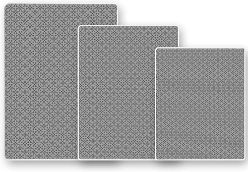 Vista 11 de Alfombrilla de tocador de baño de 24 x 18 pulgadas, microfibra sin deslizamiento, diseño gris 1S