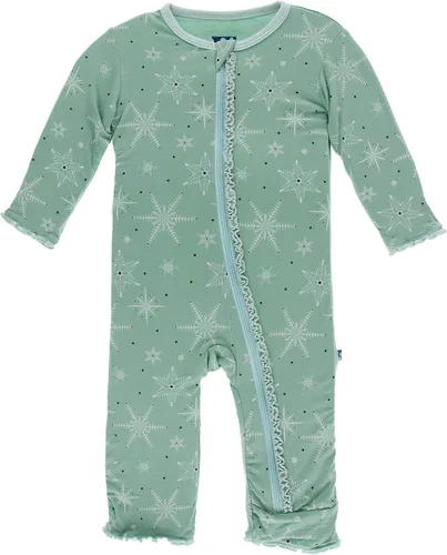 Vista 42 de KicKee Pants Mono sólido con volantes y cremallera Verde aloe