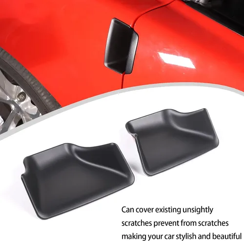 Vista 5 de Lcojicep Cubierta decorativa de ABS para manija de puerta, compatible con Corvette C6 2005-2013, cubierta de cuenco para manija de puerta exterior